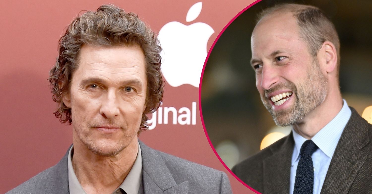 ED composite of Prince William and Matthew McConaughey smiling