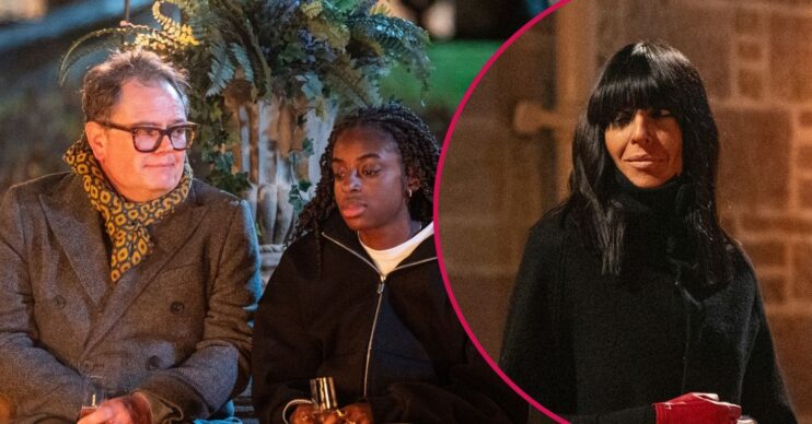 Alan Carr and Cat Burns on Celebrity Traitors / Claudia Winkleman