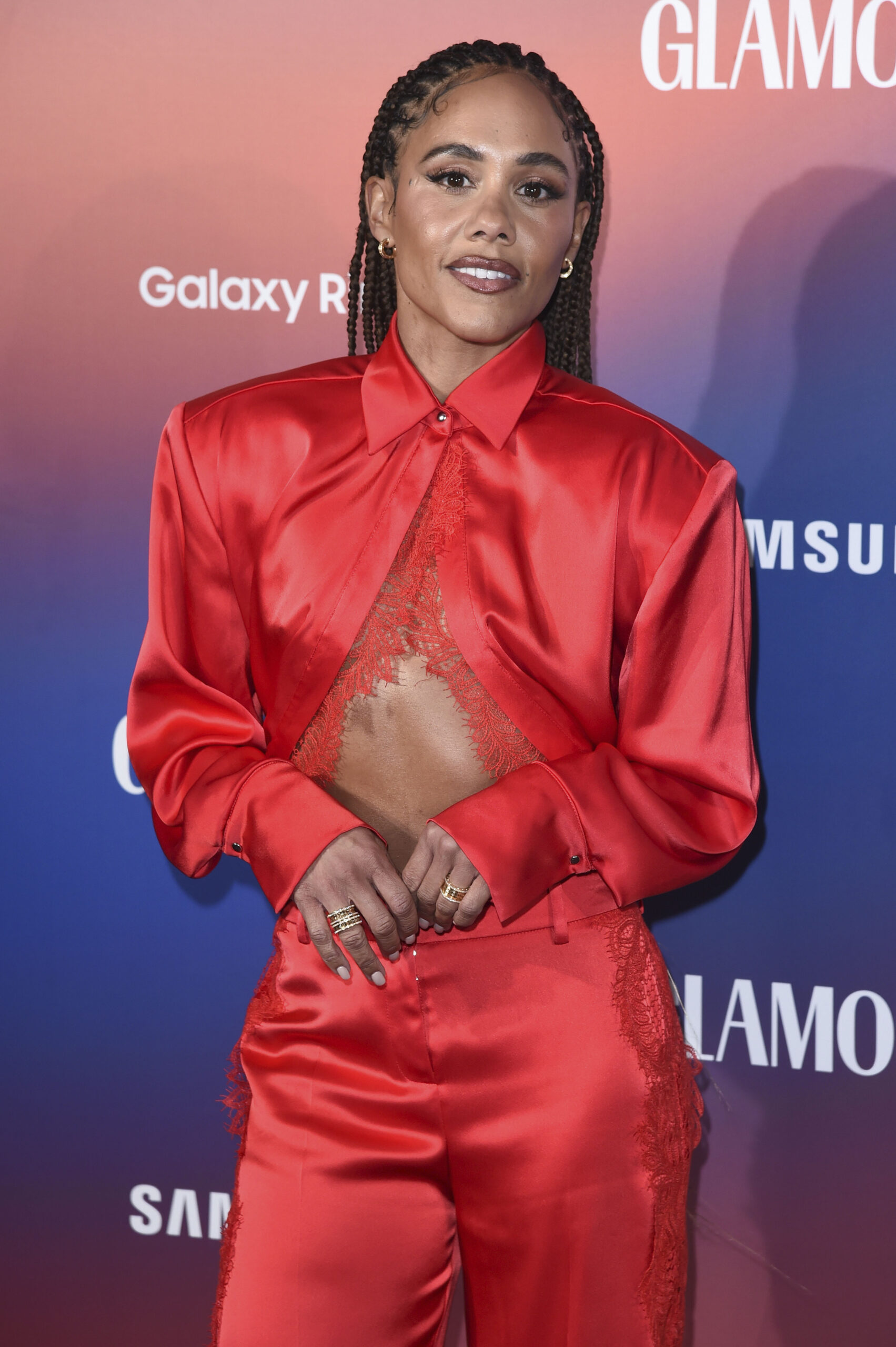 Alex Scott on the red carpet 