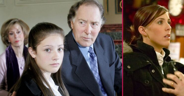 Victoria and Jack, and Donna in Classic Emmerdale split pic (Credit: ITV/Shutterstock/Comp ED!)
