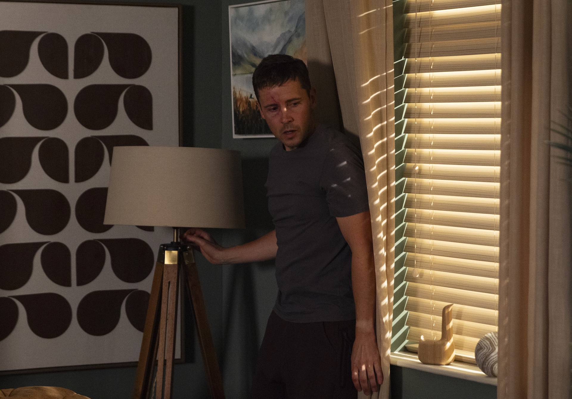 Coronation Street's Todd hiding in flat scared
