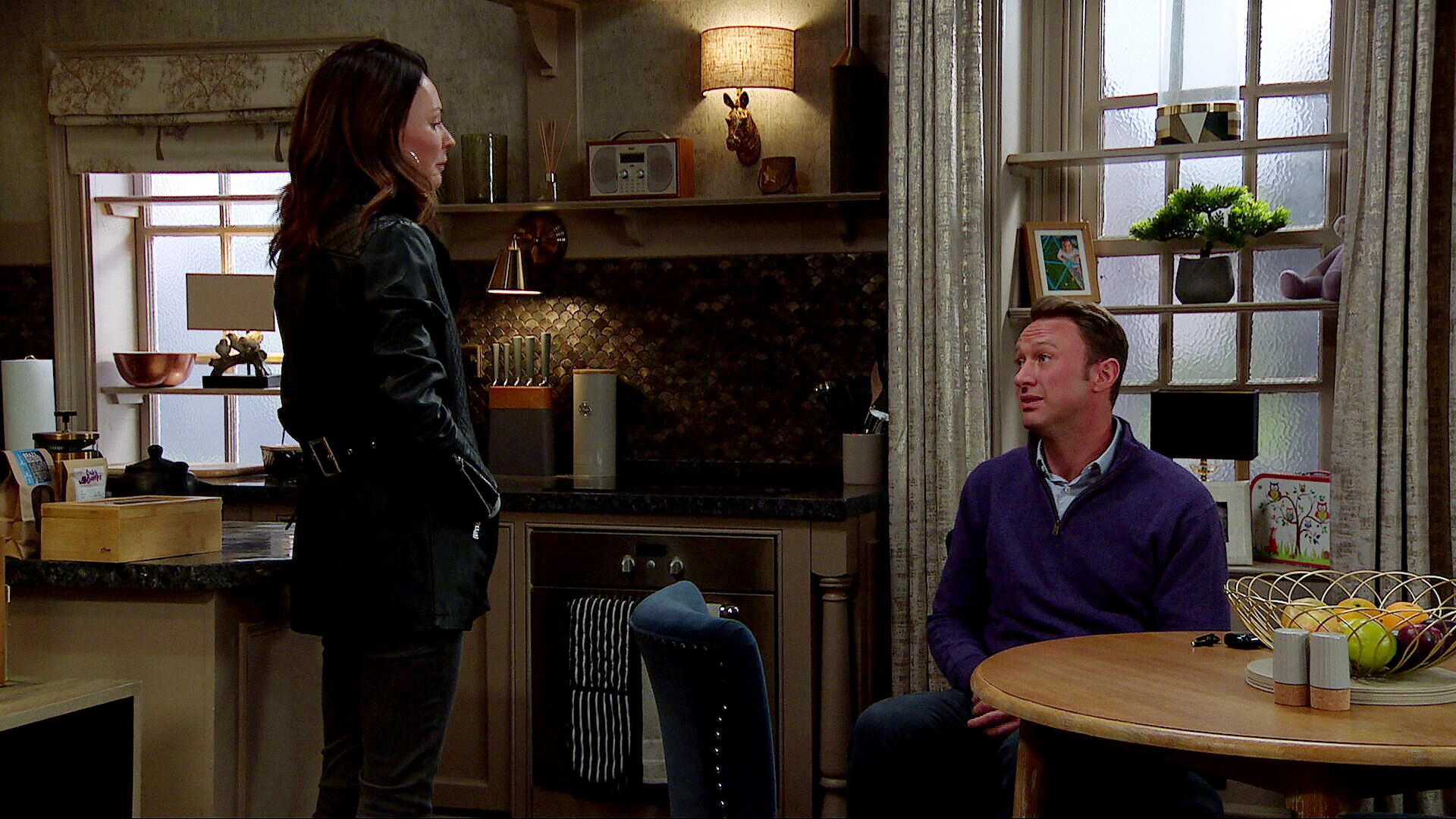 Will Liam and Chas confide in each other? (Credit: ITV)
