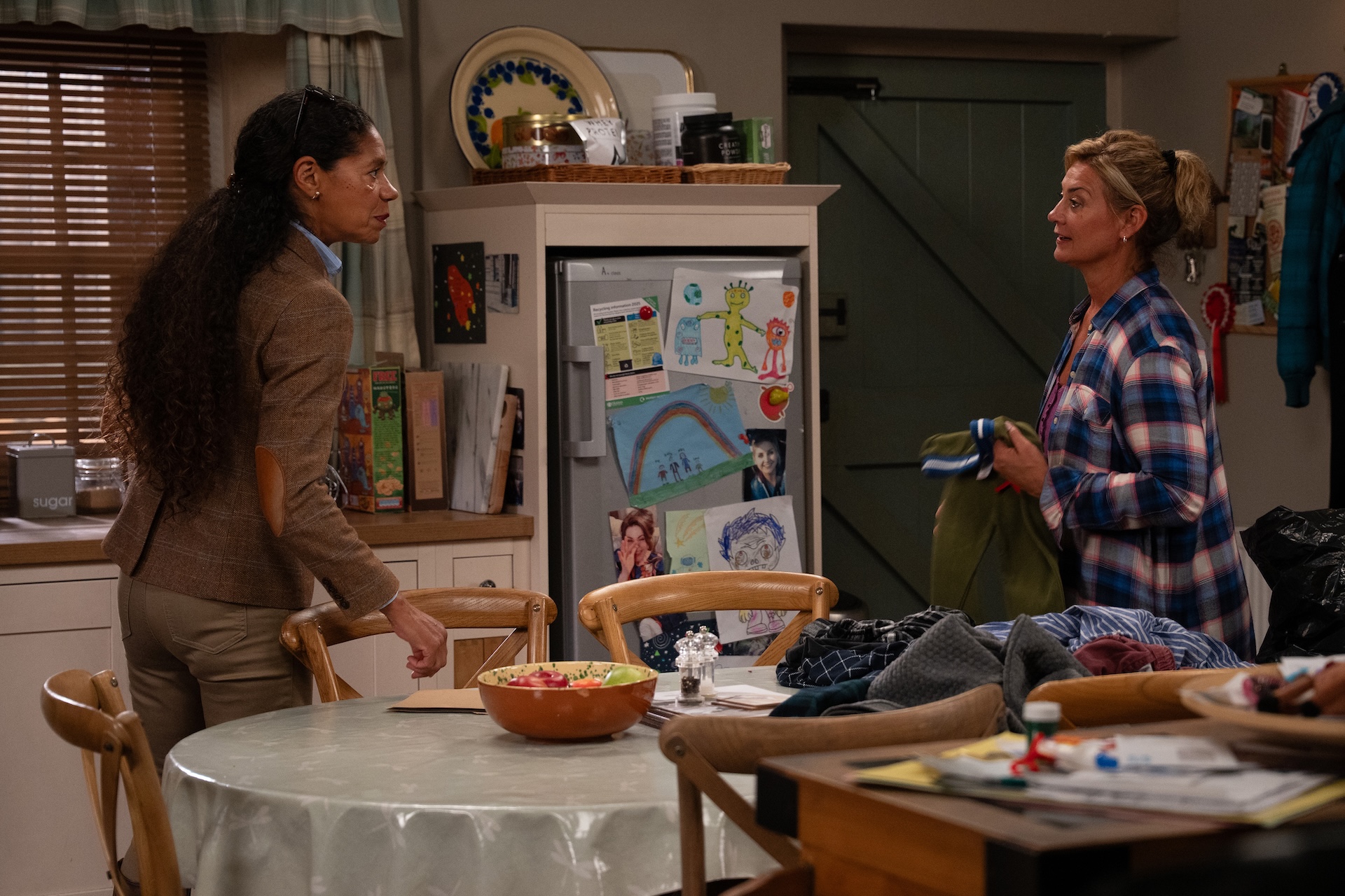 Celia is playing Moira, who has no idea in Emmerdale spoilers (Credit: ITV)