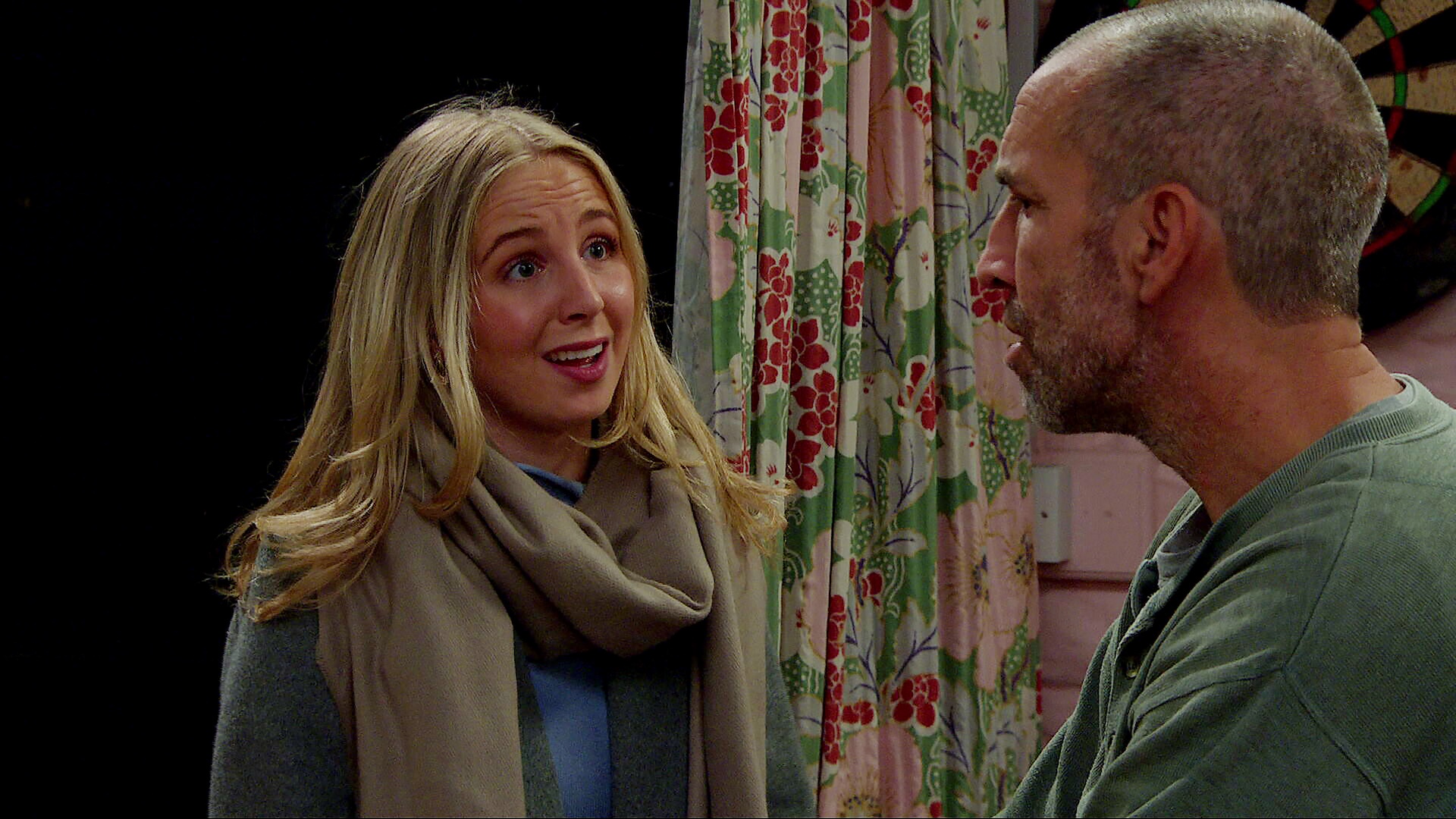 Belle is shocked by Sam's suggestion (Credit: ITV)