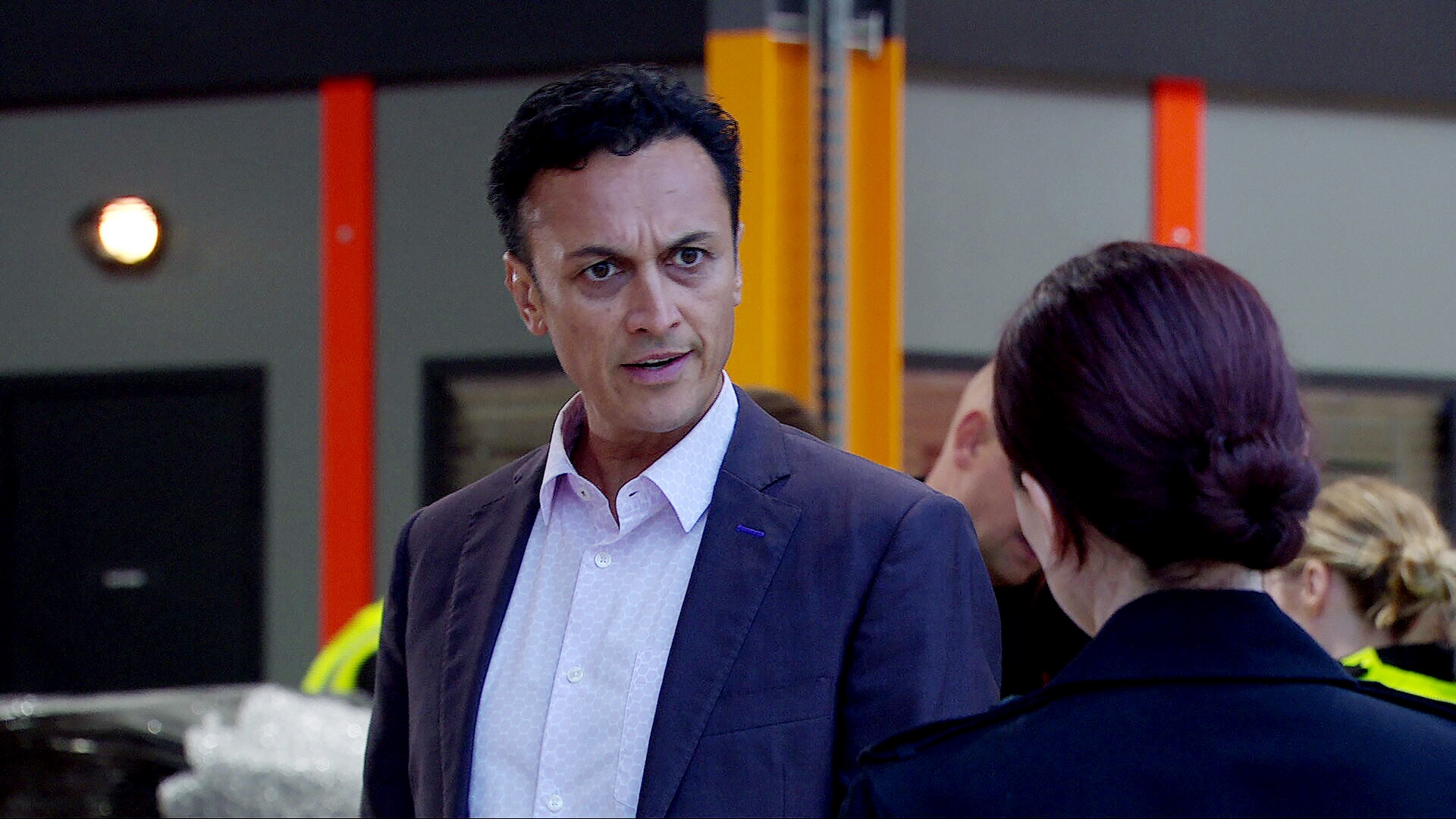 Jai is shocked that the police are there (Credit: ITV)