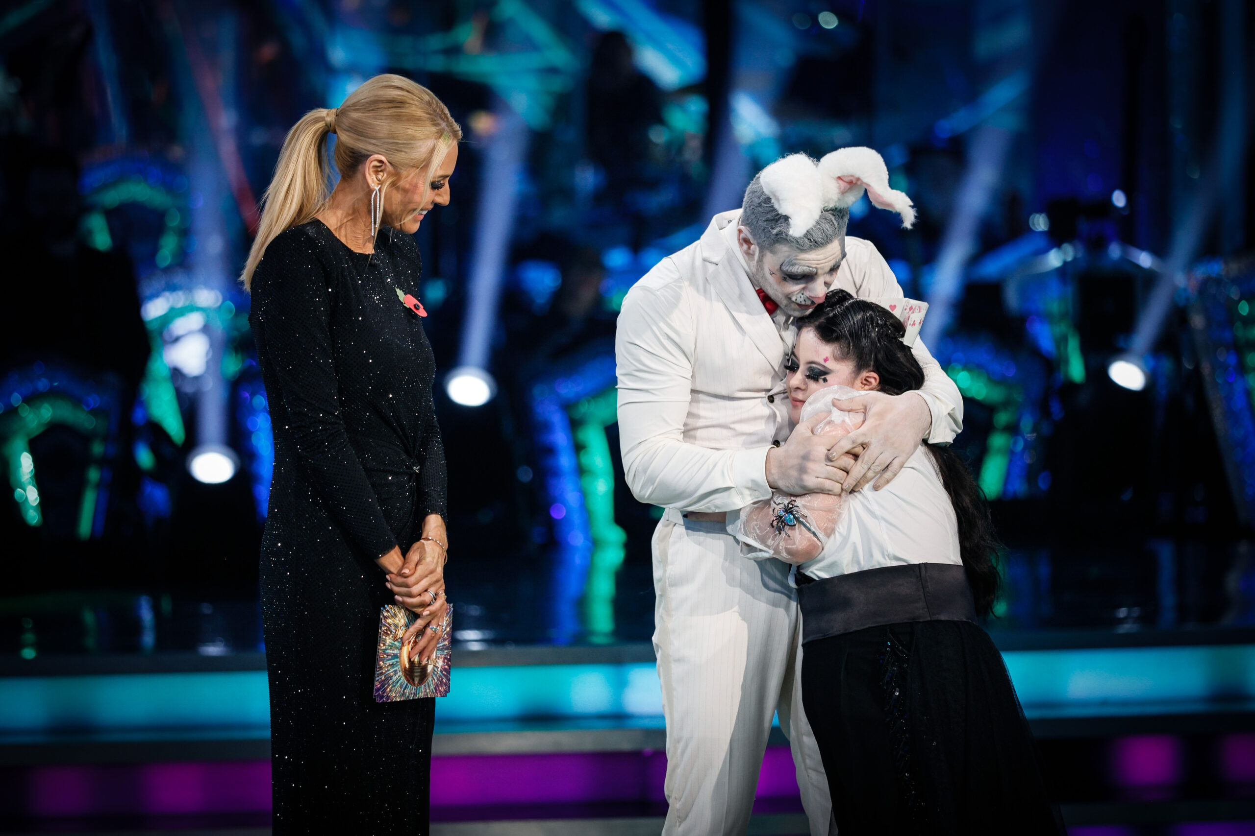 Vito cuddling Ellie on Strictly