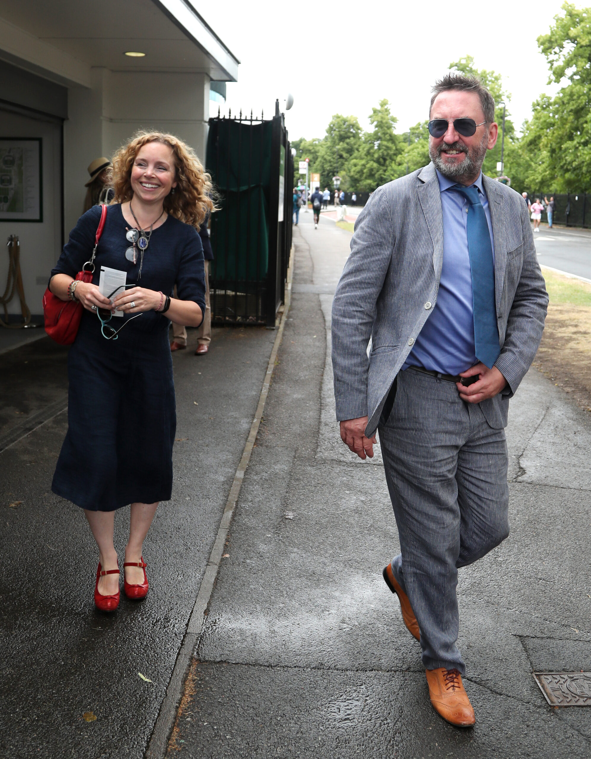 Lee Mack and his wife 