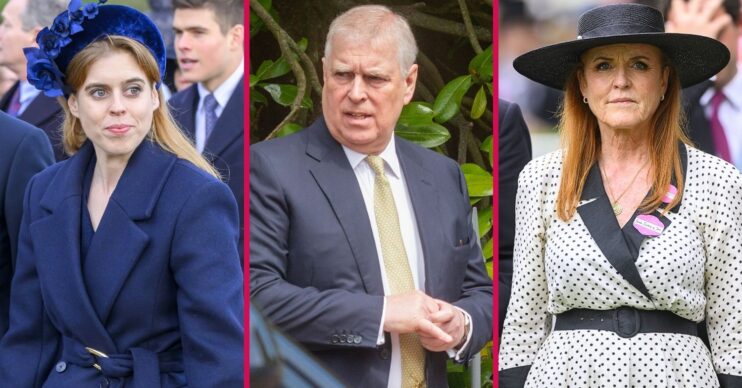 Princess Beatrice, Sarah Ferguson and Andrew