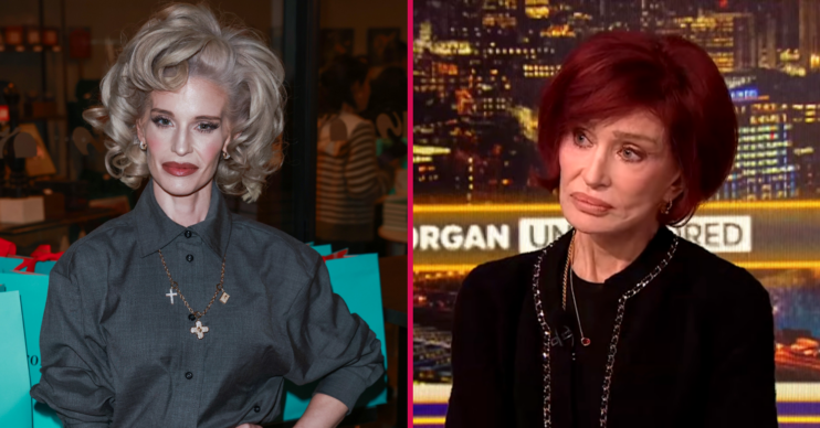 Kelly Osbourne and Sharon speaking to Piers Morgan
