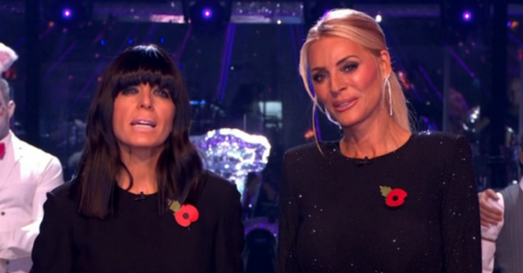 Claudia Winkleman and Tess Daly on the Strictly results show