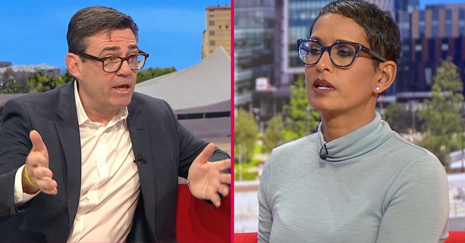 Andy Burnham and Naga Munchetty on BBC Breakfast