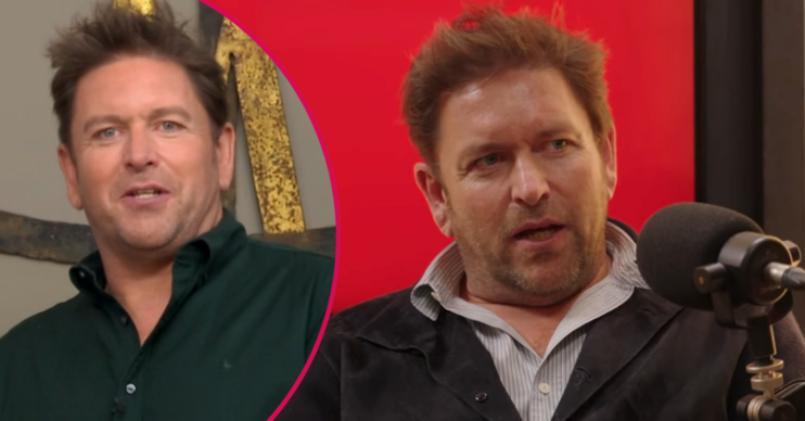 James Martin speaking on a podcast and on his show