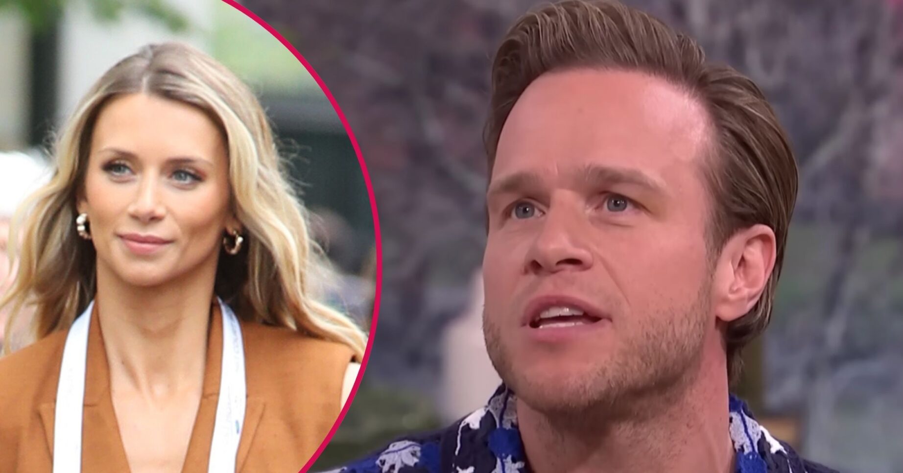 Olly Murs and his wife Amelia looking serious