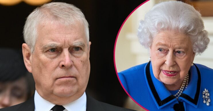 ED composite of Prince Andrew and Queen Elizabeth II at different events