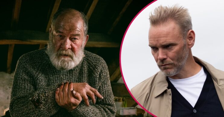Bear and Ray in Emmerdale split shot (Credit: ITV/comp ED!)