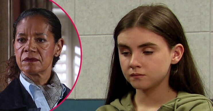 Celia and April split shot (Credit: ITV/Comp ED!)
