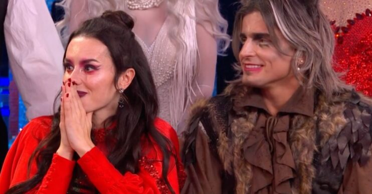 Amber Davies crying