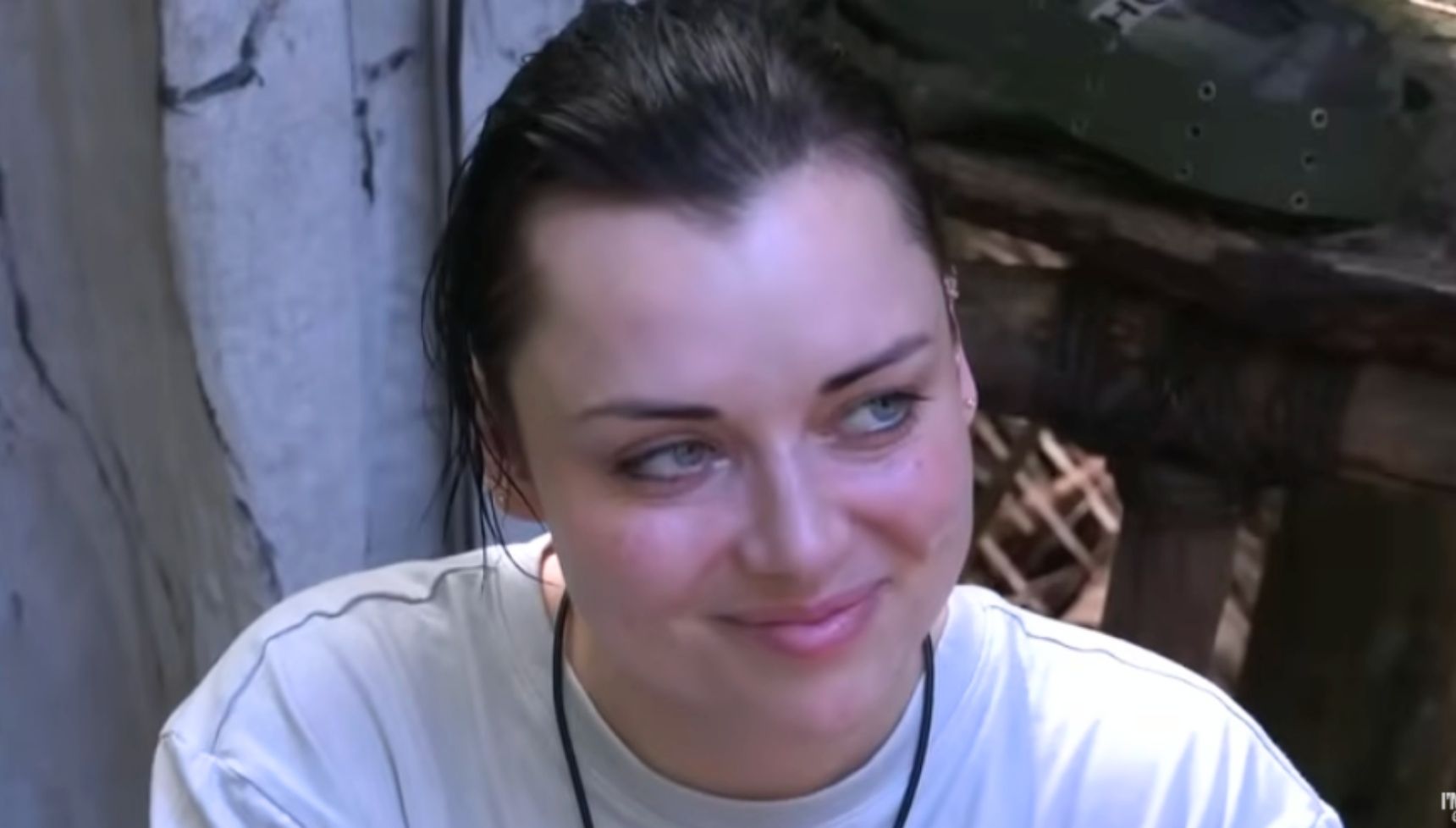 Shona smiling at Tom on I'm A Celebrity