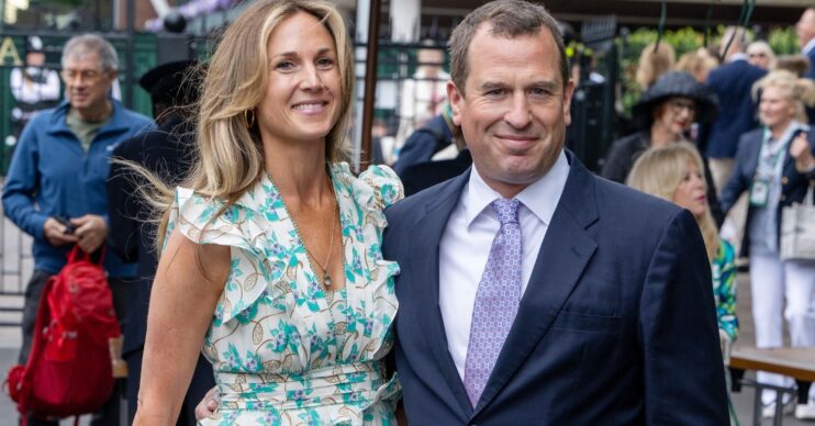 Harriet Sperling and Peter Phillips smiling