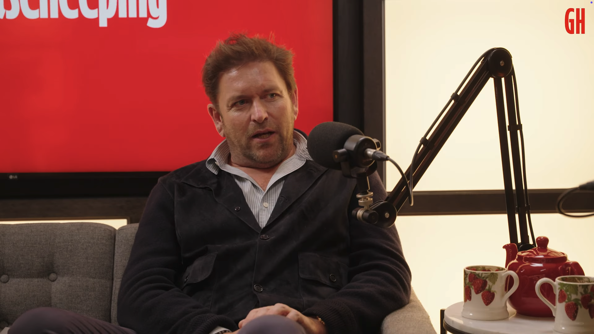 James Martin speaking on a podcast