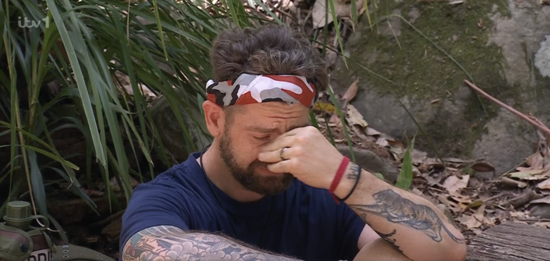 Jack Osbourne crying on I'm a celeb 