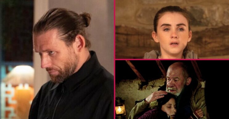 Kev, April, Bear and Anya in Emmerdale (Credit; ITV/Comp ED!)