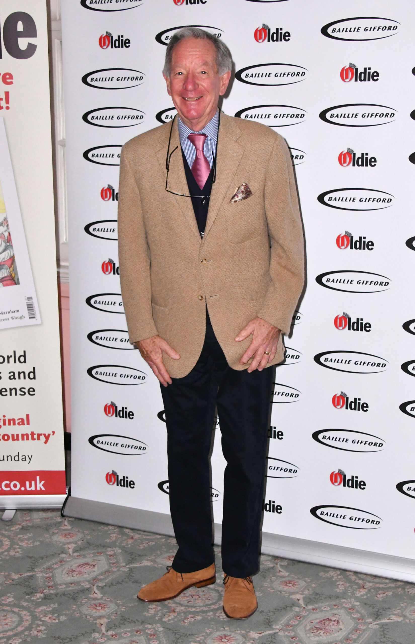Michael Buerk on the red carpet