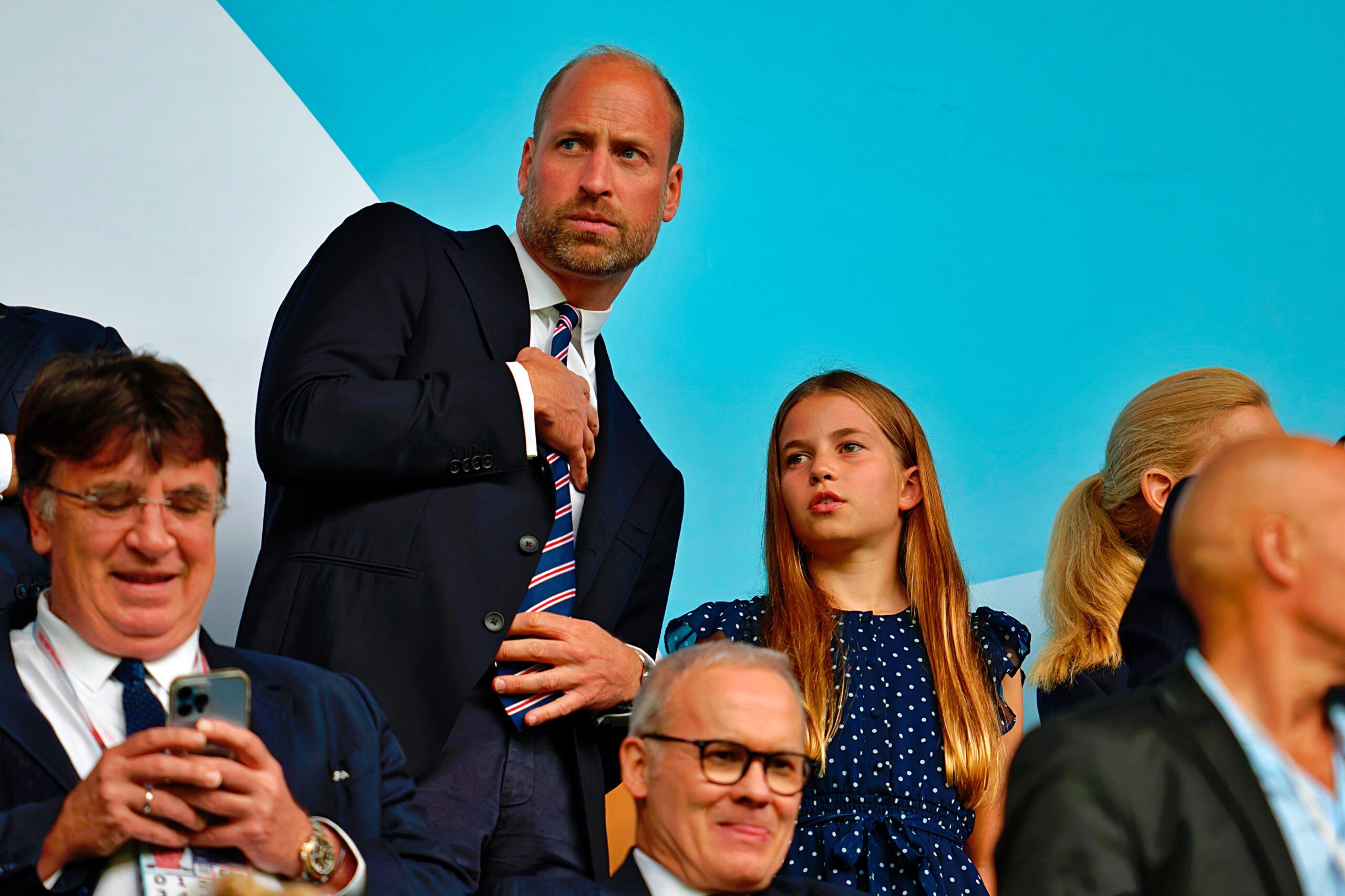 Prince William watches the Lionesses win