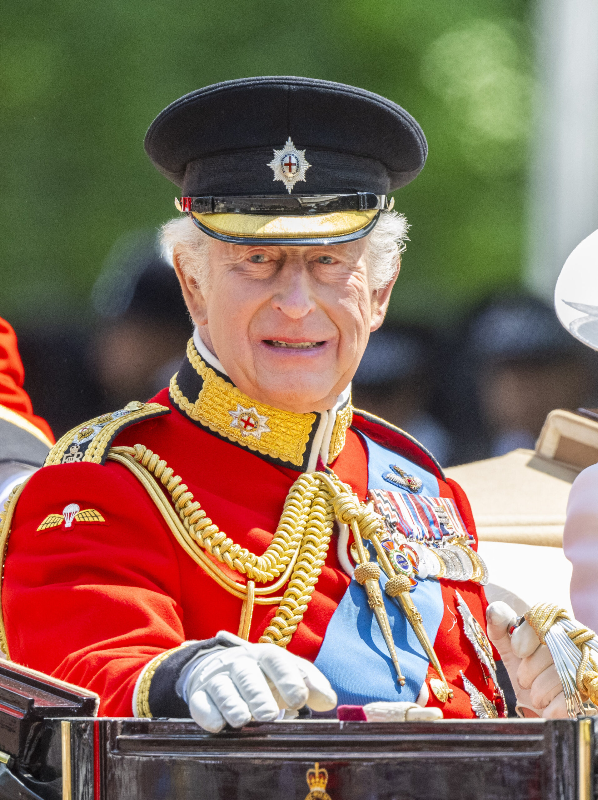 King Charles on carriage 
