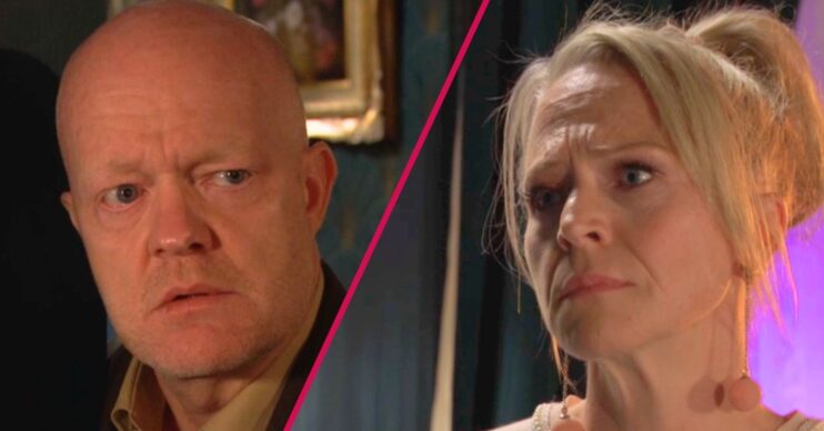 Composite image of Max and Linda on EastEnders (Credit: BBC/Composite: ED!)