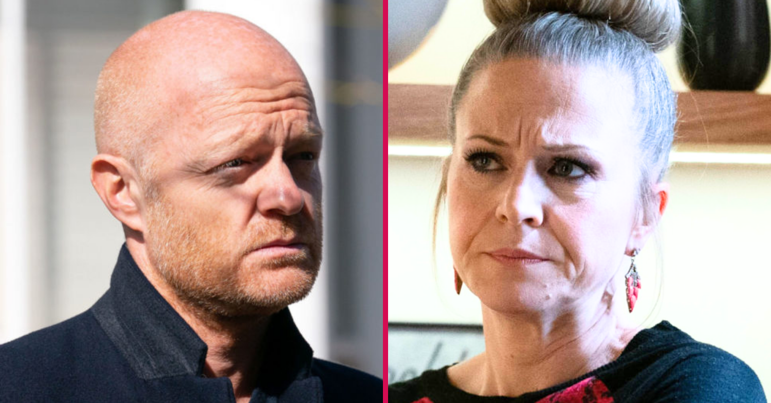Composite image of Max and Linda on EastEnders (Credit: BBC/Composite: ED!)