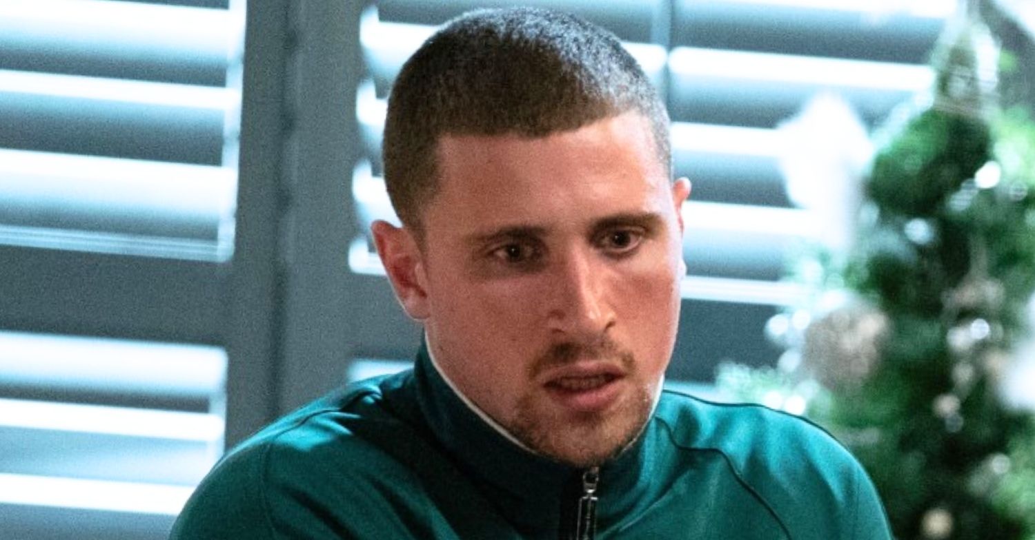 Harry looks haunted on EastEnders (Credit: BBC/Composite: ED!)