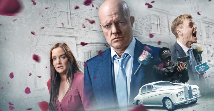 Max Branning flashforward promo - featuring a screaming Oscar and upset Lauren (Credit: BBC/Composite: ED!)