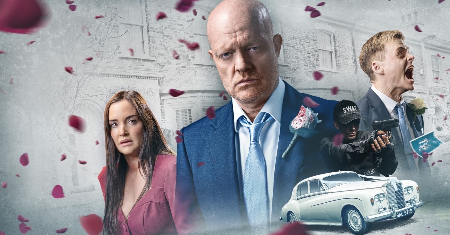 Max Branning flashforward promo - featuring a screaming Oscar and upset Lauren (Credit: BBC/Composite: ED!)