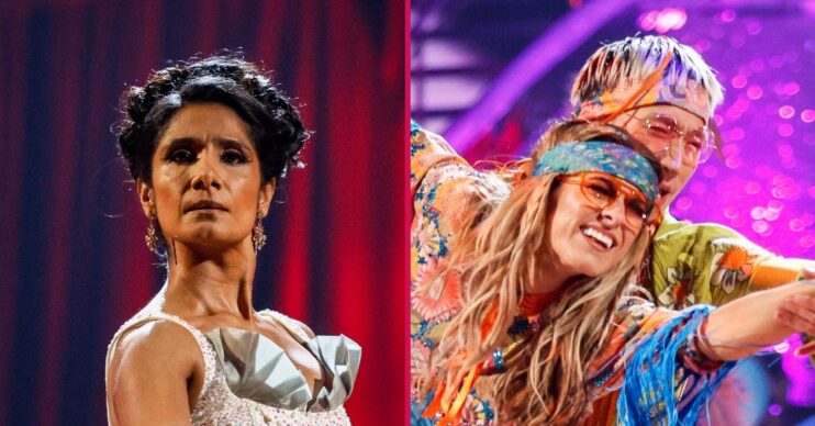 Karen Carney and Balvinder Sopal dancing on Strictly