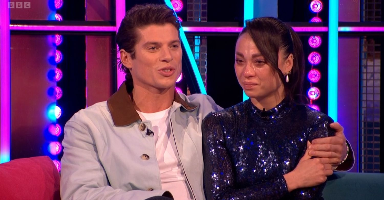  Lewis Cope, Katya Jones crying on It Takes Two