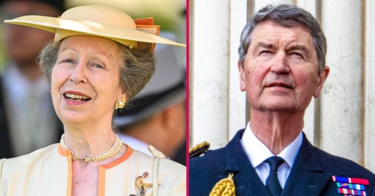 ED composite of Princess Anne and Sir Timothy Laurence at royal events