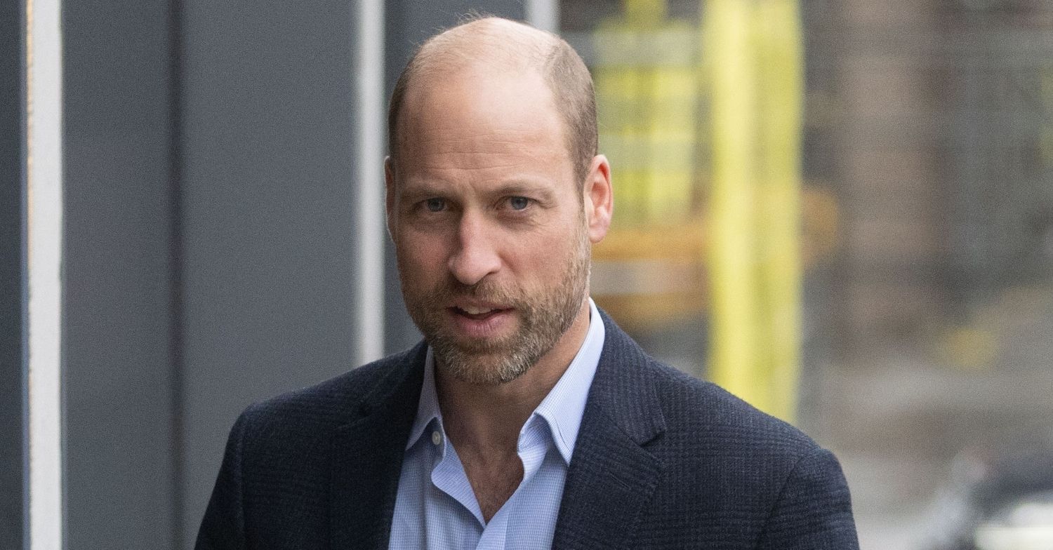 Prince William in blazer and shirt