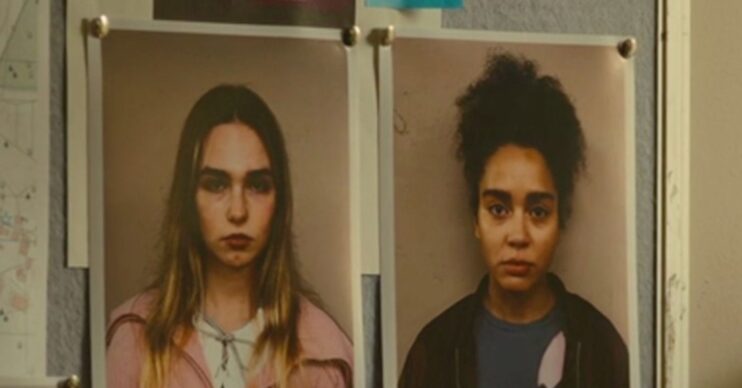 Mug shots of Allegra and Grace in Wild Cherry