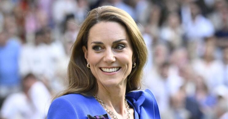 Kate Middleton smiling at Wimbledon