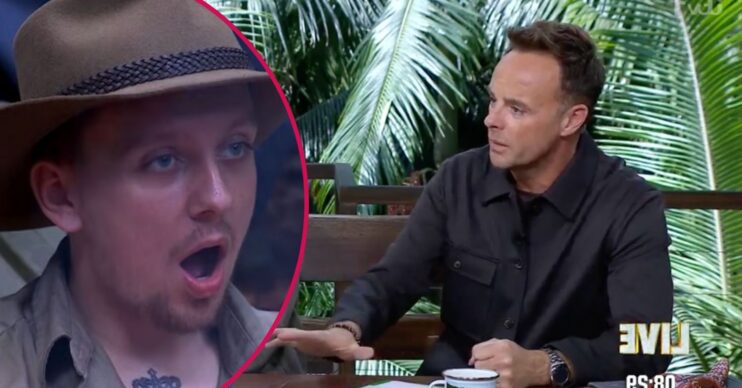 Aitch and Ant McPartlin on I'm A Celebrity