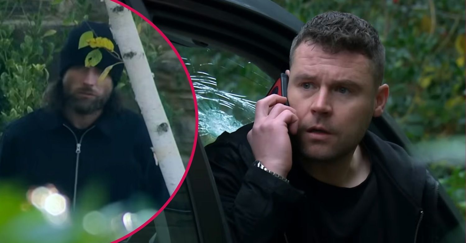 ED comp: Aaron on the phone / Kevw atching the village in Emmerdale
