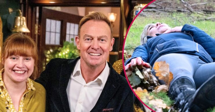 Lydia, Jason Donovan and Kim Tate in Emmerdale spoilers (Credit: ITV/Comp ED!)