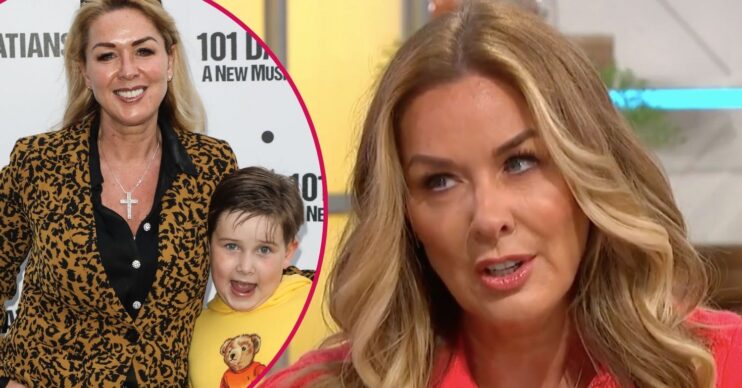 Claire Sweeney and her son
