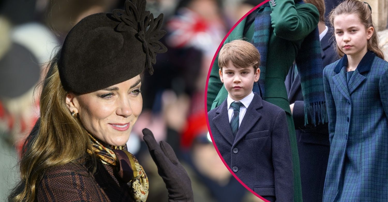 ED composite of Kate Middleton, Prince Louis and Princess Charlotte on Christmas Day