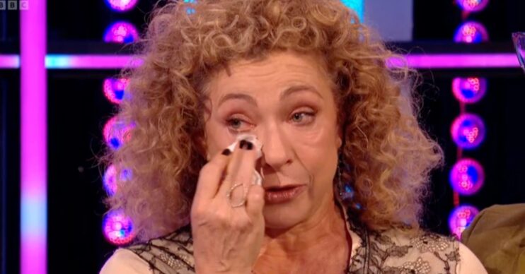 Alex Kingston crying on It Takes Two