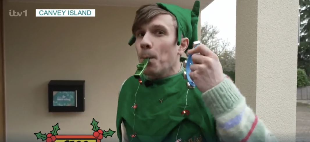 Will Best dressed as an elf on This Morning