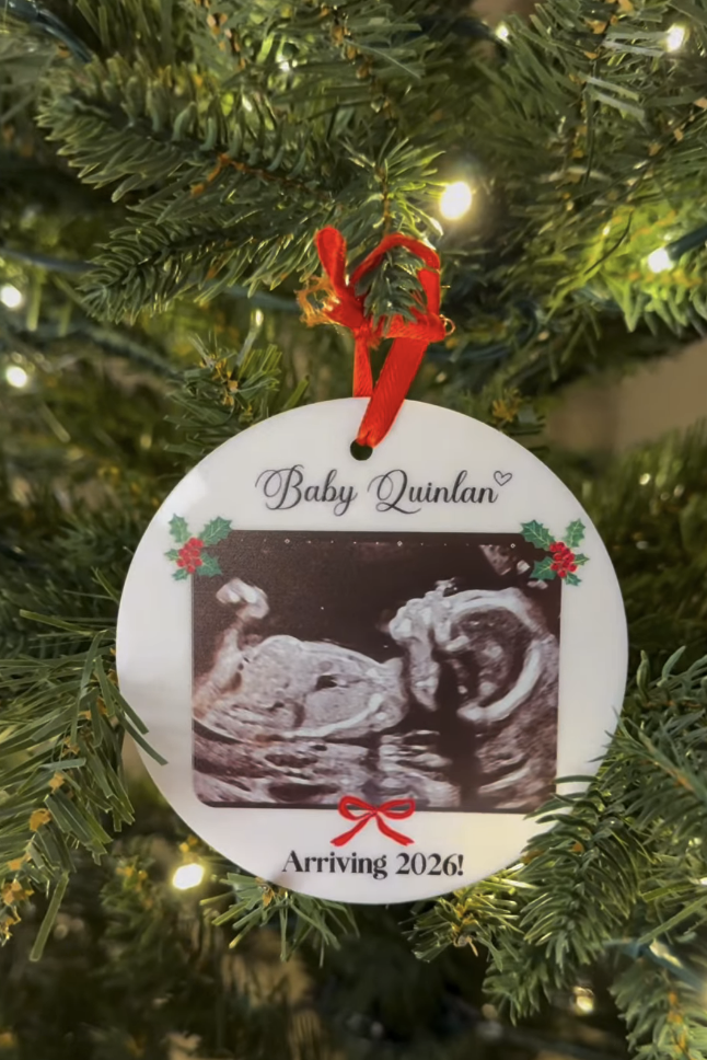 A baby scan photo