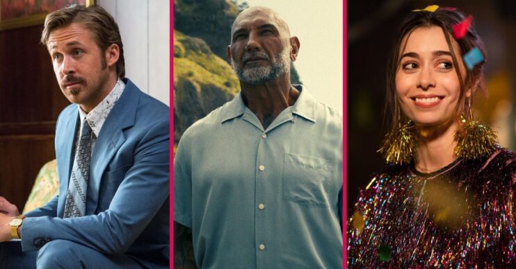 Ryan Gosling in The Nice Guys, Dave Bautista in The Wrecking Crew, and Cristin Milioti in Palm Springs