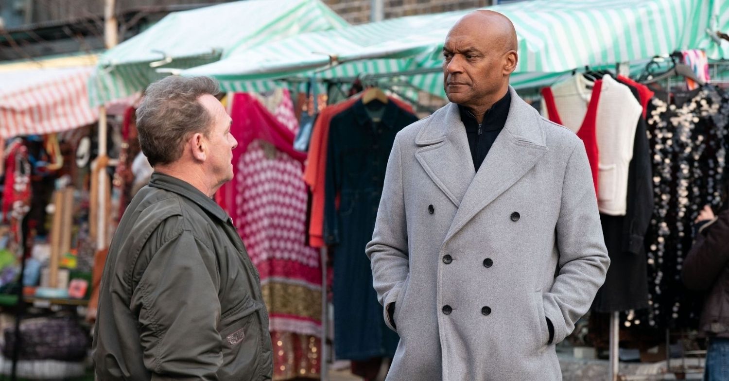 Billy warns George off Nicola in the market 